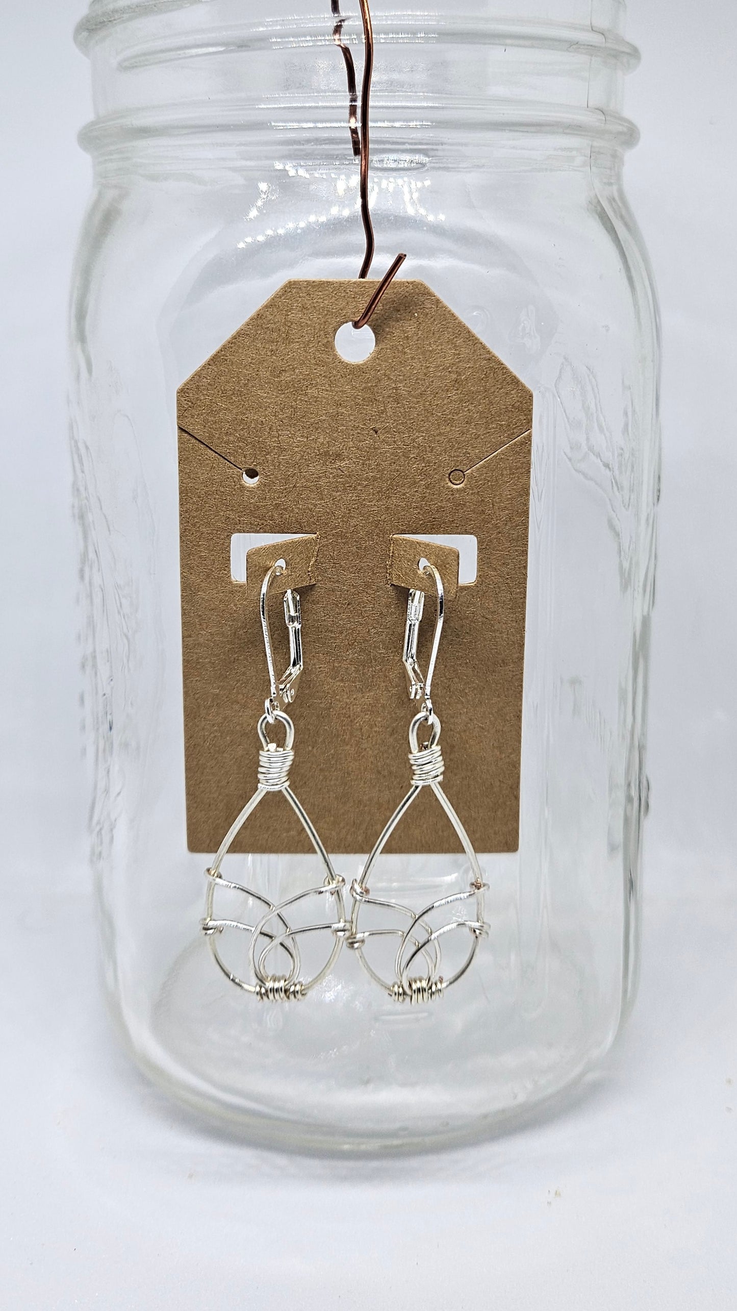 Silver Tear Drop Earrings